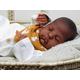Anano Reborn Baby Dolls 20inch Biracial Baby Doll Realistic African American Black Boy Baby Doll Soft Clothes Body Preemie Mixed Baby Dolls for Kids