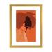 East Urban Home 'Tula' by Reyna Noriega - Painting Print Paper, Wood in Orange/Red | 24 H x 16 W x 1 D in | Wayfair