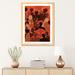 East Urban Home 'Fire Womxn' by Reyna Noriega - Painting Print Paper/Metal in Brown/Red | 32 H x 24 W x 1 D in | Wayfair