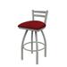 Holland Bar Stool 411 Jackie Low Back Swivel Bar & Counter Stool Plastic in Red/Gray/Black | Counter Stool (25" Seat Height) | Wayfair 41125AN016