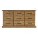 Hooker Furniture Big Sky 9 Drawer 74" W Dresser Wood in Brown | 38 H x 74 W x 21 D in | Wayfair 6700-90202-80
