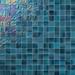 Bond Tile Speckle 11.73" x 11.73" Iridescent 2" Squares Mosaic Wall Tile (0.95 Sq. Ft./Sheet) in Blue | 11.73 H x 11.73 W x 0.31 D in | Wayfair