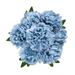 Primrue Lush Peony Bush Silk/Polyester/Fabric in Blue | 17 H x 10 W x 10 D in | Wayfair 764469DA68984398BB8C444A31C78767