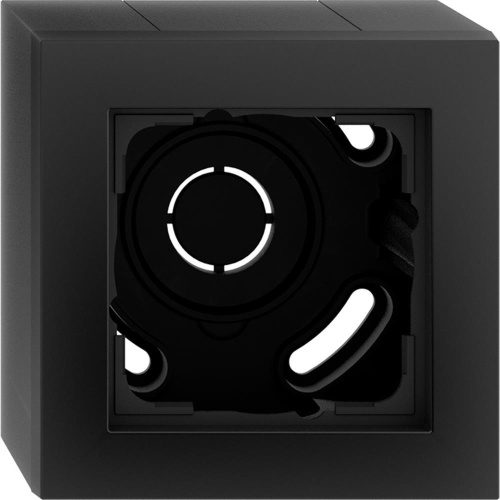 Gira E2 Gehäuse AP, 1f, Kunststoff, schwarz, matt, Aufputzgehäuse, IP20, 106109 Image