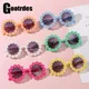 Lunettes de soleil mignonnes Destroy AndrSunglasses pour enfants lunettes de soleil rondes à fleurs