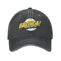 DistMurcia Washed Baseball Caps Classic Bazinga The Big Bang Theory Sheldon Cooper Geek TBBT