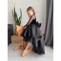 Flower Girl Dress, Black Tutu Dress, Black Tulle Girls Baby Girl Dress Special Occasion