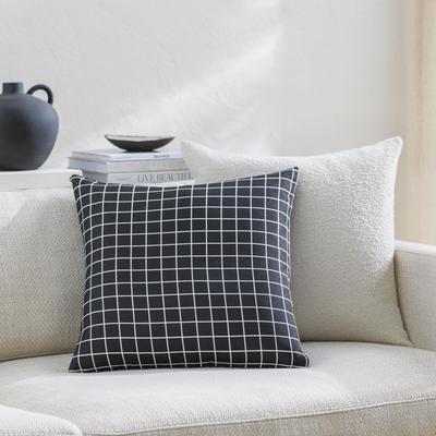 Artistic Weavers Check Plaid Pattern Throw Pillow