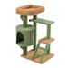 Cat Tree Luxury 34 Inches Cat Tower with Double Condos, Spacious Perch, Fully Wrapped Scratching Sisal Posts