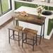 Stylish 3-Piece Bar Tables and Chairs Set for Home Decor