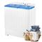 JEREMY CASS 1.73 cu ft. Portable Mini Compact Twin Tub 17.6lb Washing Machine Top Load Washer