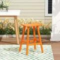 GARDEN 29 Inches Adirondack Plastic Outdoor Bar Stools for Patio Orange