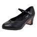 Stelle 1.5 /2 Women Character Dance Shoes Ankle Strap Heels Non-Slip Ballroom Character Shoes for Salsa Tango Flamenco Latin Prom Dress Pumps Size 4-11