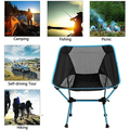 Ultralight Portable Camping Chair Compact Folding Backpacking Chair Collapsible Beach Chair Patio Dining Chair with Carrying Bag for Outdoor Hiking Fishing Backyard Picnic Travel