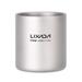 Lixada 330ml Double Wall Titanium Cup Coffee Tea Mug for Home Outdoor Camping Hiking Backpacking Picnic