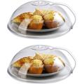 2PACK Microwave Splatter Cover Microwave Cover for Foods BPA Free Microwave Plate Cover Guard Lid with Adjustable Steam Vents Keeps Microwave Oven Clean Dishwasher Safe