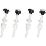 4 Pack Toilet Seat Screws Universal Plastic Toilet Seat Bolts With Washers Replacement Pan Head Toilet Seat Bolts And Nuts For Top Mount Toilet Seat Hinges