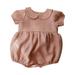 Toddller Baby Girls Romper Solid Baby Cloth Daily Wear Summer Sleeveless Climbing Cloth