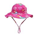 Holiday Savings Deals! Kukoosong Toddler Baby Sun Hat Bucket Hat Summer Children s Bird Print Sun Protection Hat Bucket Hat With Hat Rope Hot Pink L