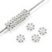 TierraCast Bright Silver Plated Pewter Daisy Spacer Beads 4mm (50)