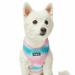 Soft & Comfy Mermaid Scales Print Adjustable Dog Harness Vest, Medium, Pink