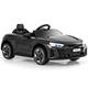 COSTWAY 12V Electric Kids Ride On Car, Licensed Audi Toy Vehicle with Remote Control, Lights, Music, MP3, USB, Battery Powered Ride on Gift for Boys Girls (Black)