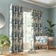 Fusion - Cadiz - 100% Cotton Pair of Eyelet Curtains - 90" Width x 54" Drop (229 x 137cm) in Teal