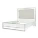 Michael Amini Marquee Panel Bed - Cloud White Wood & /Upholstered/Polyester in Brown/White | 70 H x 66.75 W x 87 D in | Wayfair KI-MRQEQN-108