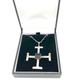 Antique Onyx Sterling Silver Potent Cross Pendant - Bham Ap Maker