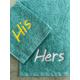 Personalised Embroidered Towels - Face Hand Bath Sizes. Beautifully Embroidered Gift. Various Colour & Font Choices