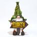 Trinx Green Leaf Hat Gnome Solar LED Light Statue, Funny Resin Garden Decor for Outdoor Spaces Resin/Plastic in Brown | Wayfair