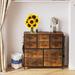 17 Stories Wood Tabletop Dresser For Bedroom w/ 10 Drawers Wood in Brown | 39 H x 35 W x 11.8 D in | Wayfair B1FCE521079A43B787BB11EBC8C27615