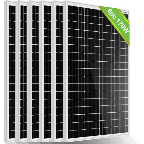 Eco-worthy – Solarpanel 12V 1020W Monokristallines Solarmodul Netzteil für Wohnwagen, Wohnmobil,