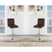 Faux Leather Tufted Bar stool Gas lift Chair Set of 2