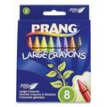 2Pc Prang Large Crayons Made With Soy 8 Colors/pack | Order of 1 Pack