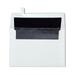 LUXPaper A4 Invitation Envelopes 4 1/4 x 6 1/4 60 lb. White with Black Lining 250 Pack