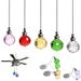 Xyer Nordic Diamond Shape Crystal Ball Fan Pendant Light Pull Handle Home Ornaments Golden Yellow One Size