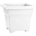 26142 Countryside Square Tub Planter White 14-Inch Lightweight and Durable Planter for Indoor and Outdoor Plants Traditional Matte Finish