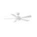 Hampton Bay Averly 52 in. Indoor Matte White Ceiling Fan with Adjustable White Integrated LED with Remote Control Included