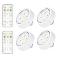 Lighting Ceiling Lamps Shades Battery Operated Battery Powered LED Puck Lights With E26 Screw In AA Battery Wireless Light Bulb For Non Electric Wall Sconce Pendant Light Bulbs With Remote White