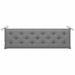 Tomshoo Garden Bench Cushion Gray 70.9 x19.7 x2.8 Fabric