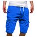 Mens Work Cargo Shorts Casual Athletic Workout Golf Shorts Cargo Shorts for Men Summer Lightweight Outdoor Hiking Shorts Drawstring Fishing Travel Short