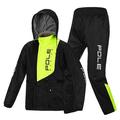 POLE-RACING Men Waterproof Breathable Rain Suit Rain Jacket and Pants Suit for Motorcycle Golfing Cycling Fishing Hiking