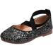 Girls Dance Shoes Infant Glitter Mary Jane Shoes Kids Princess Toddler Girls Baby Dancing Sequins Shoes