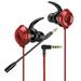 Lomubue Wired Earphone Stereo Dual Microphone 20-20KHz 3.5mm/Type-C Wired Sports Games Playing Headphone Computer Accessories