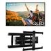 Samsung QN75Q80CAFXZA 75 4K QLED Direct Full Array with Dolby Smart TV with a Sanus VLF728-B2 Full Motion Wall Mount (2023)