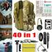 40 In 1 Outdoor Emergency Gear Survival Kit Camping Hiking Backpack Tools Carrying Case