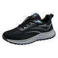 PEASKJP Hiking Shoes Men Mesh Performance Non Slip Slip On Tennis Gym Sports Training Shoes Black 43