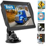 Truck Car GPS Navigation 9 Inch Trucker GPS Semi 2024 Map GPS Trucker Commercial GPS Navigation System Lifetime Free Map Updates Spoken Driver Alerts (Upgraded + Avin + BT)