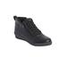 Extra Wide Width Women's CV Sport Faris Sneaker by Comfortview in Black (Size 12 WW)